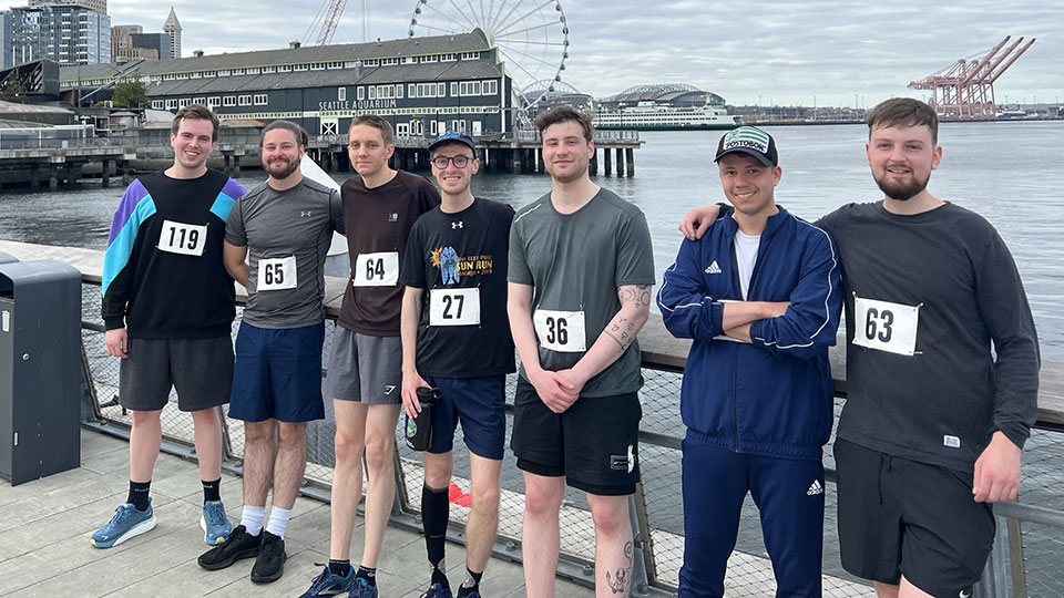 The CREST team on the Seattle waterfront