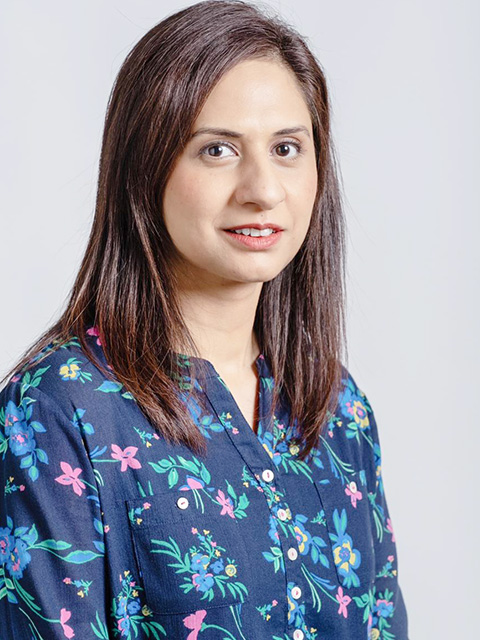 Portrait photograph of staff member, Madeeha Altaf