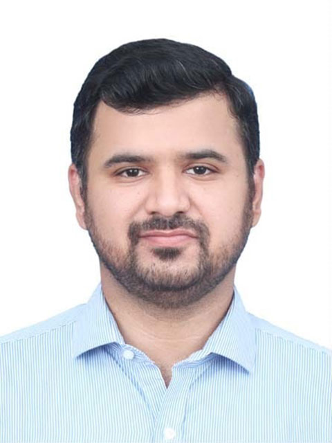 Portrait headshot of Faheem Channar with solid white background.