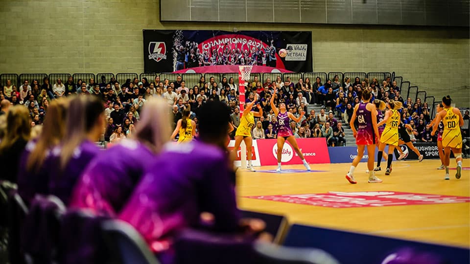 netball players on the court