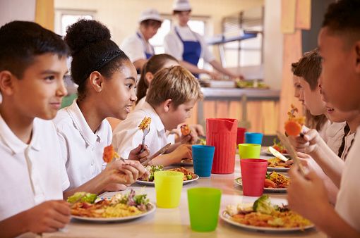 School meal dinner