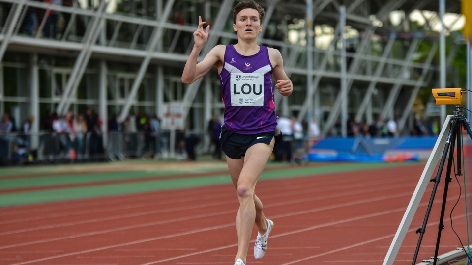 Jake Wightman representing Loughborough University