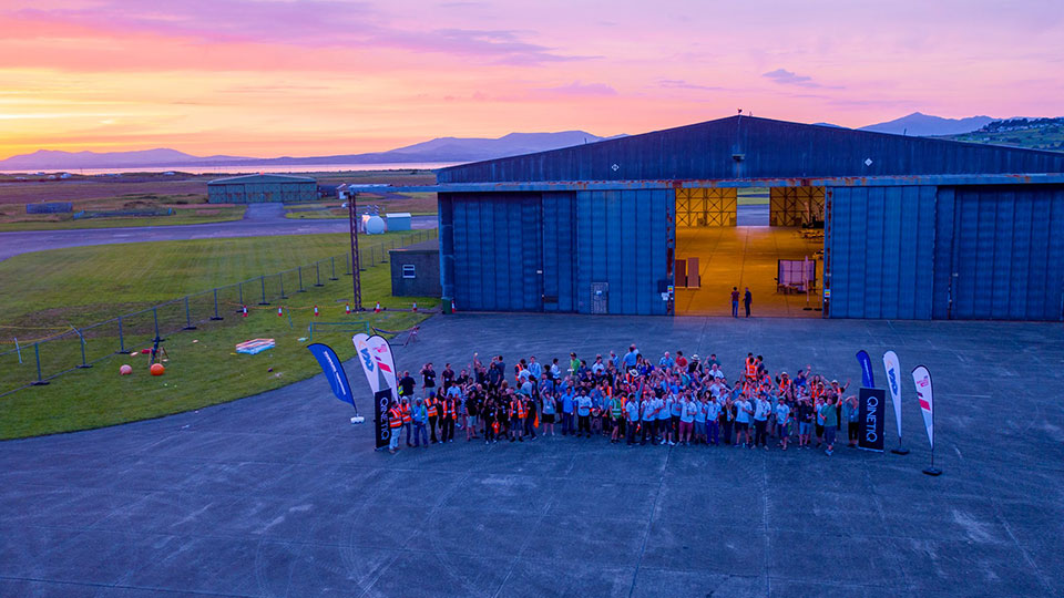 Last year's teams at the Snowdonia Aerospace Centre