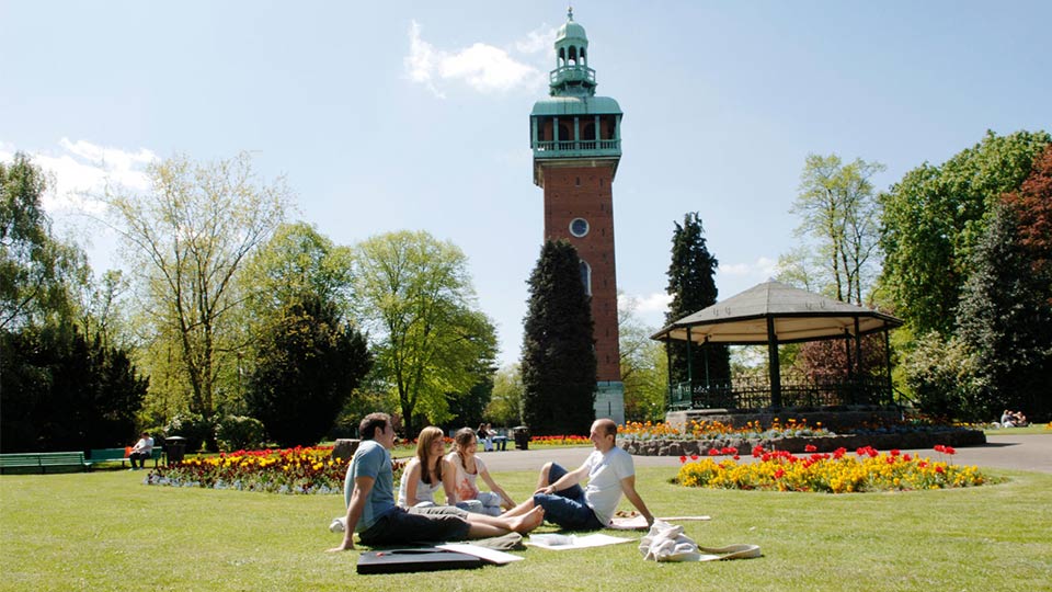 Pictured is the Loughborough carillon. 