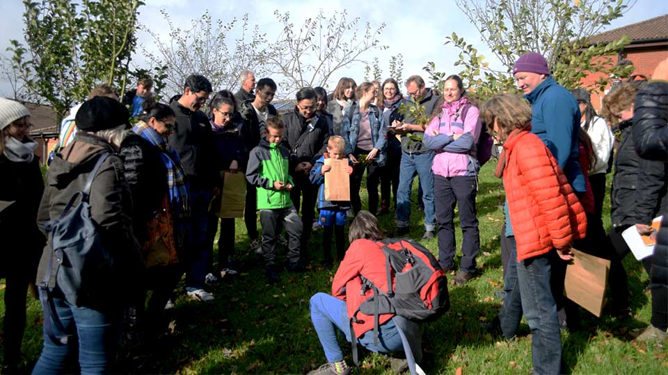 Pictured are people enjoying an event at last year's Fruit Routes Harvest event. 