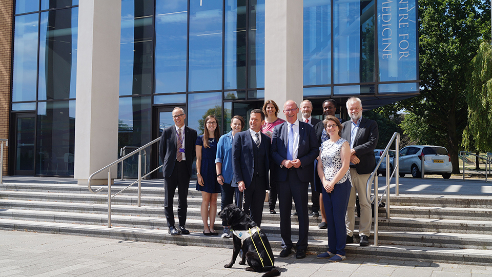 photo of Loughborough staff at GDIH launch event