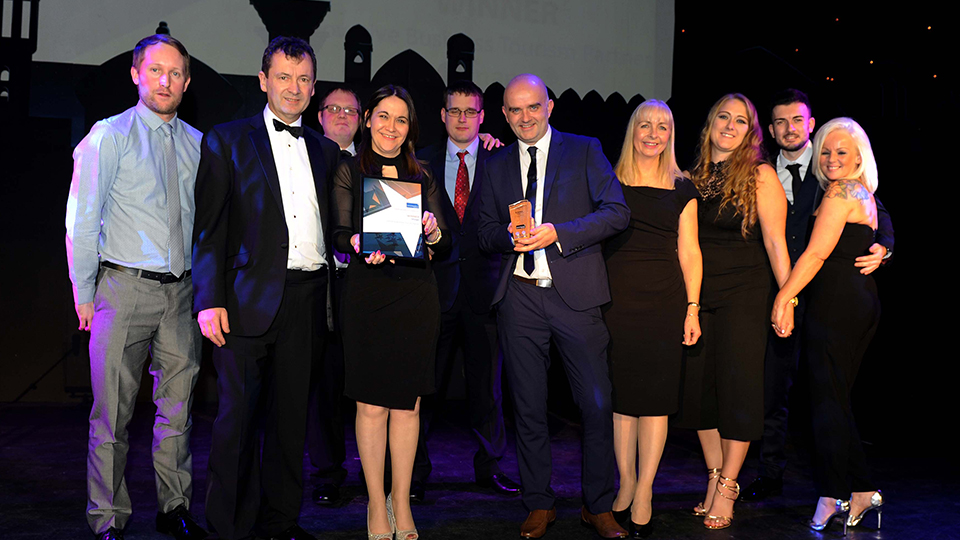 photo of Imago staff at 2017 LPTH Awards accepting a prize