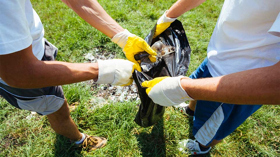 Pictured are litter pickers. 