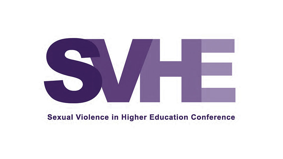 Pictured is the logo for the Sexual Violence in Higher Education Conference.