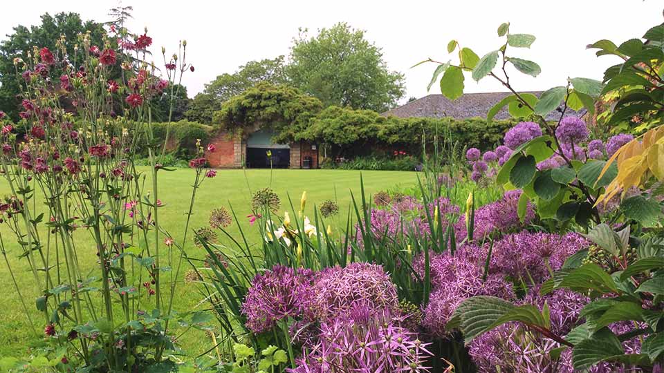 Pictured is the walled garden. 