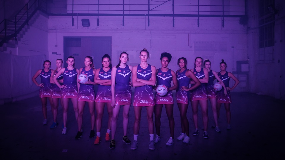 The Loughborough Lightning Netball squad