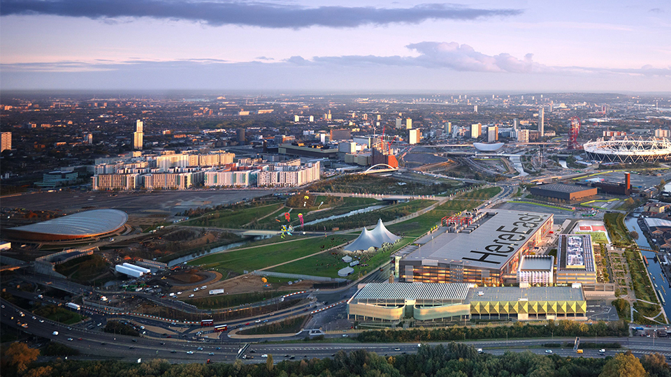 birds eye view of Olympic Park 