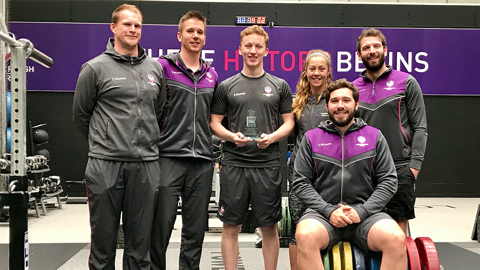 The victorious Loughborough Sport Strength & Conditioning team.