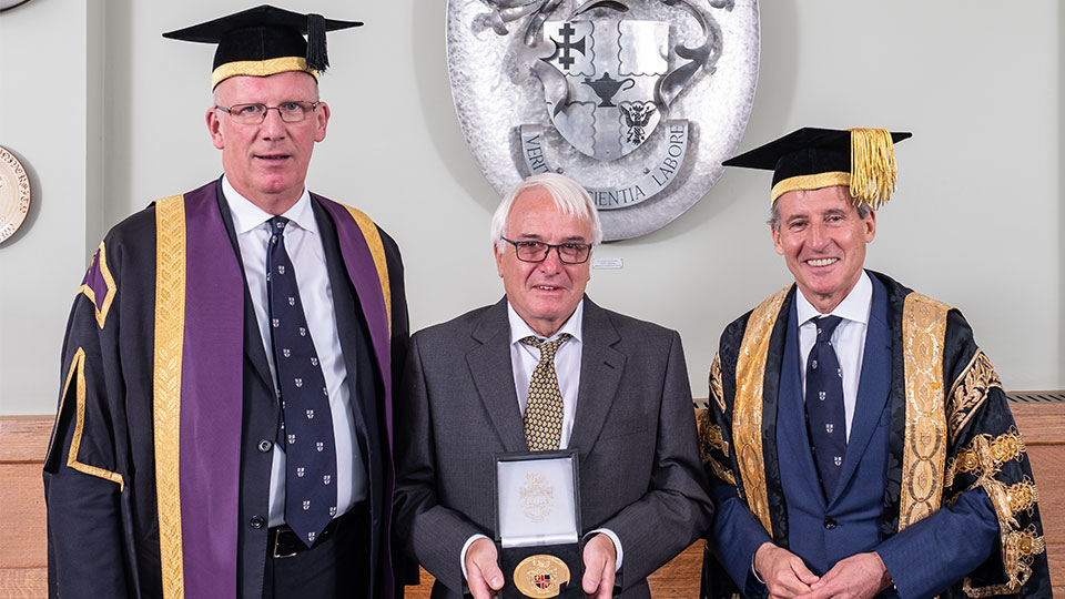 Vice-Chancellor, David Roche, Chancellor at graduation