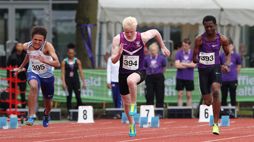 Zak Skinner (centre) is one of ten Loughborough-based athletes to be selected in the GB Para Athletics squad for the upcoming World Championships.