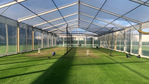 the Loughborough Uni marquee helping England Cricket prepare