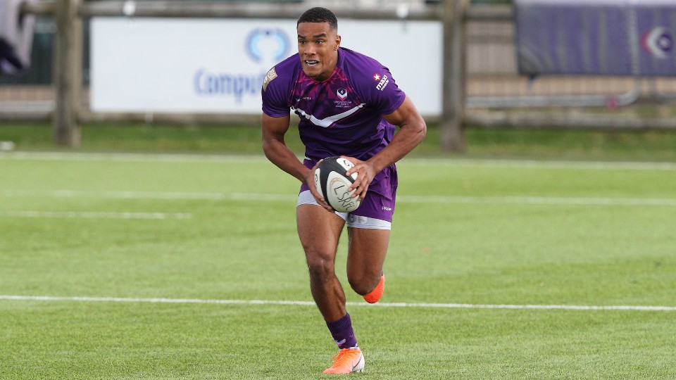 A Loughborough rugby student in action in Kukri kit