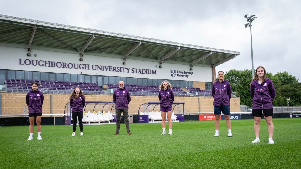 the new lightning football team outside the stadium