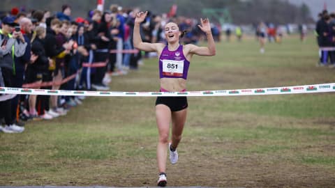 Athlete Morely wins the 2023 BUCS short course race