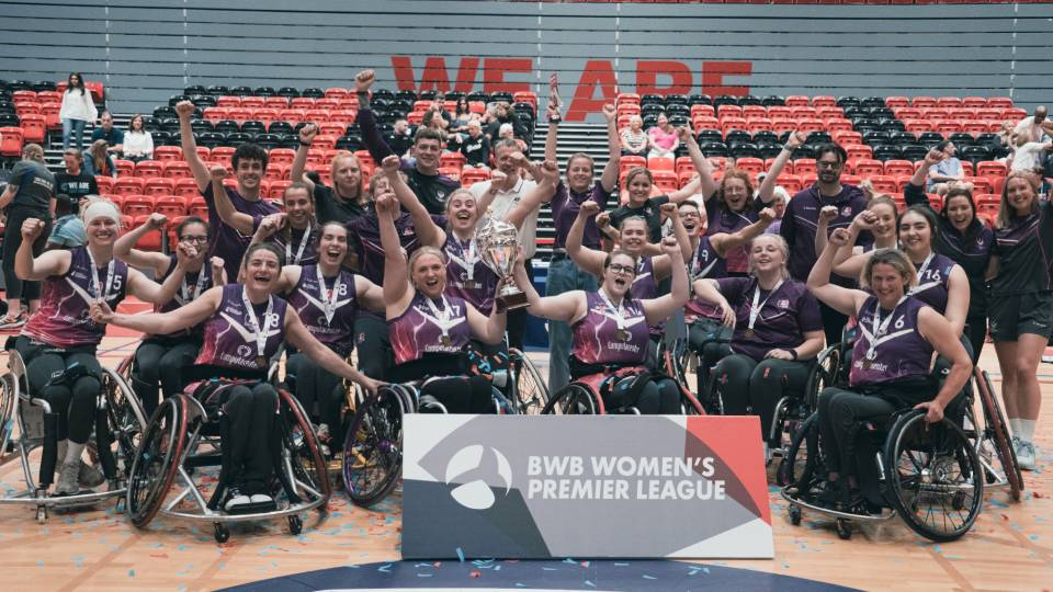 lightning wheelchair basketball side lift the Women’s Premier League (WPL) championship title